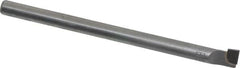 Accupro - 0.32" Min Bore Diam, 2" Max Bore Depth, 1/4 Shank Diam, Boring Bar - Right Hand Cut, Carbide-Tipped, Bright Finish - Exact Industrial Supply