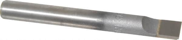 Accupro - 3/8" Min Bore Diam, 1-3/4" Max Bore Depth, 3/8 Shank Diam, Boring Bar - Neutral Cut, Carbide-Tipped, Bright Finish - Exact Industrial Supply