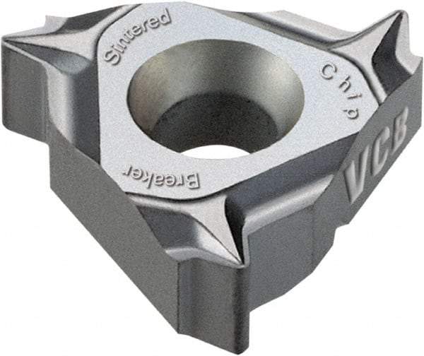 Vargus - 2JIR Internal Right Hand 18 NPTF Laydown Threading Insert - Grade VCB, TiAlN Coated Carbide, 6.35mm Inscribed Circle - Benchmark Tooling