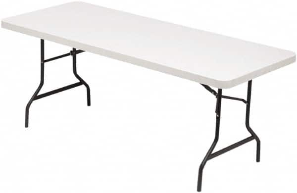 ALERA - 72" Long x 30" Wide x 29" High, Rectangular Folding Table - Platinum - Benchmark Tooling