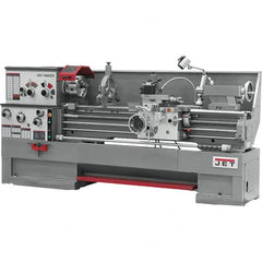 Jet - 18" Swing, 60" Between Centers, 230 Volt, Triple Phase Engine Lathe - 5MT Taper, 7-1/2 hp, 25 to 1,800 RPM, 3-1/8" Bore Diam - Benchmark Tooling