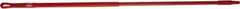 Vikan - 52 x 1" Fiberglass Squeegee Handle - European Threaded Connection, Red - Benchmark Tooling