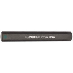 Bondhus - 7mm Hex Drive Bit - Benchmark Tooling