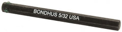 Bondhus - 5/32" Hex Drive Bit - 2" OAL - Benchmark Tooling