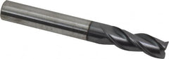 Accupro - 5/16", 3 Flute, Single End, Solid Carbide, 0.0150 - 0.0200" Corner Radius End Mill - 2-1/2" OAL, Right Hand Flute, 13/16" LOC, Right Hand Cut - Benchmark Tooling