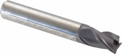 Accupro - 5/16", 3 Flute, Single End, Solid Carbide, 0.0150 - 0.0200" Corner Radius End Mill - 2" OAL, Right Hand Flute, 7/16" LOC, Right Hand Cut - Benchmark Tooling