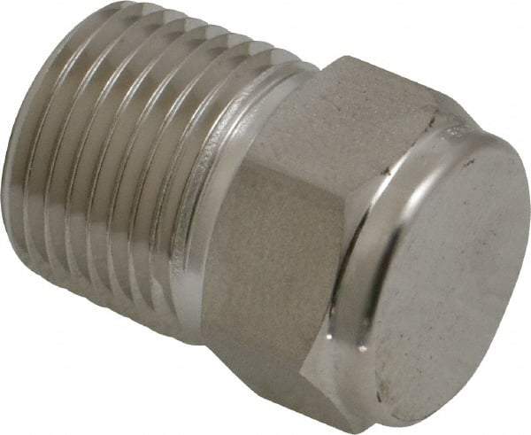 Ham-Let - 3/8" Grade 316 Stainless Steel Pipe Plug - MNPT End Connections, 7,300 psi - Benchmark Tooling