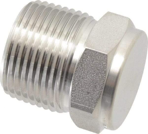 Ham-Let - 3/4" Grade 316 Stainless Steel Pipe Plug - MNPT End Connections, 6,800 psi - Benchmark Tooling