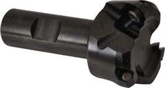 Kennametal - 47° Lead Angle, 1.8560" Max Cut Diam, 1-1/2" Min Cut Diam, 0.138" Max Depth of Cut, Indexable Chamfer & Angle End Mill - 3 Inserts, OF.T 53AF.N.. Insert Style, 77.4mm OAL, Straight Shank - Benchmark Tooling