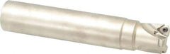 Seco - 1-1/2" Cut Diam, 0.08" Max Depth, 1-1/2" Shank Diam, Cylindrical Shank Indexable High-Feed End Mill - Screw Holding Method, 218.19-160.. Insert, R217.21 Toolholder, Through Coolant - Benchmark Tooling