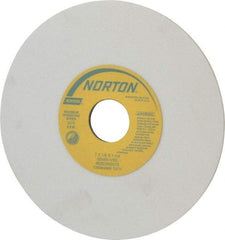 Norton - 7" Diam x 1-1/4" Hole x 1/8" Thick, I Hardness, 80 Grit Surface Grinding Wheel - Aluminum Oxide, Type 1, Medium Grade, 3,275 Max RPM, Vitrified Bond, No Recess - Benchmark Tooling