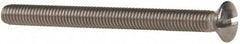 Value Collection - M6x1.00 Metric Coarse, 70mm OAL Slotted Drive Machine Screw - Oval Head, Grade 18-8 & A2 Stainless Steel, Uncoated, Without Washer - Benchmark Tooling