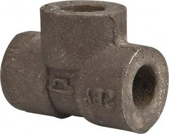 Made in USA - Size 1/4", Class 3,000, Forged Carbon Steel Black Pipe Tee - 3,000 psi, Socket Weld End Connection - Benchmark Tooling