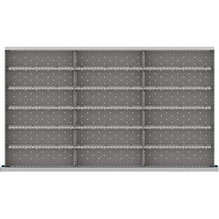 LISTA - 18-Compartment Drawer Divider Layout for 3.15" High Drawers - Benchmark Tooling