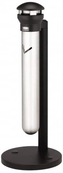 Rubbermaid - 1.3 Gal Stainless Steel Cigarette & Cigar Receptacle - 15-1/2" Wide x 39-5/8" High - Benchmark Tooling