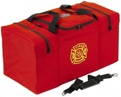 Ergodyne - 2 Pocket, 6750 Cubic Inch, 1000D Nylon Empty Gear Bag - 14 Inch Wide x 15 Inch Deep x 15 Inch High, Red, Fire and Rescue Logo, Model No. 5060 - Benchmark Tooling