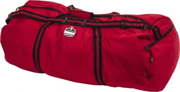 Ergodyne - 2 Pocket, 6,300 Cubic Inch, 600D Nylon Empty Duffel Bag - 36 Inch Wide x 15 Inch Deep x 15 Inch High, Red, Model No. 5020 - Benchmark Tooling