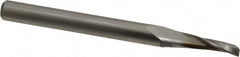 Onsrud - 3/16" Cutting Diam x 5/8" Length of Cut, 1 Flute, Upcut Spiral Router Bit - Uncoated, Right Hand Cut, High Speed Steel, 2-7/8" OAL x 1/4" Shank Diam, Single Edge, 19 to 32° Helix Angle - Benchmark Tooling