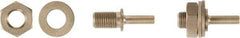 Ampco - 1/2" Arbor Hole Drive Arbor - For 6" Wheel Brushes, Attached Spindle - Benchmark Tooling