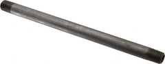 Value Collection - Schedule 80, 1/4" Diam x 8" Long Black Pipe Nipple - Threaded - Benchmark Tooling