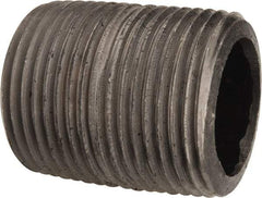 Value Collection - Schedule 80, 1" Diam Black Pipe Nipple - Threaded - Benchmark Tooling