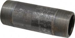 Value Collection - Schedule 80, 1-1/2" Diam x 5" Long Black Pipe Nipple - Threaded - Benchmark Tooling