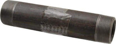 Value Collection - Schedule 80, 1-1/2" Diam x 8" Long Black Pipe Nipple - Threaded - Benchmark Tooling