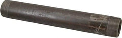 Value Collection - Schedule 80, 1-1/2" Diam x 12" Long Black Pipe Nipple - Threaded - Benchmark Tooling