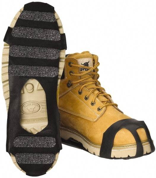 Winter Walking - Size 5 - 7.5, (Women's Size 7-9.5) Overshoe Cleat - Grit Traction, Black - Benchmark Tooling