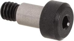 Made in USA - 3/16" Shoulder Diam x 1/4" Shoulder Length, #8-32 UNC, Hex Socket Precision Shoulder Screw - 4140 Alloy Steel, Black Oxide Finish, 5/32" Head Height x 5/16" Head Diam - Benchmark Tooling