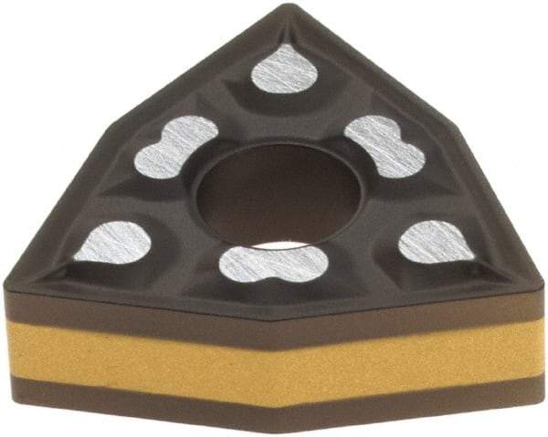 Iscar - WNMG431 TF Grade IC8150 Carbide Turning Insert - TiCN/Al2O3 Finish, 80° Trigon, 1/2" Inscr Circle, 3/16" Thick, 1/64" Corner Radius - Benchmark Tooling