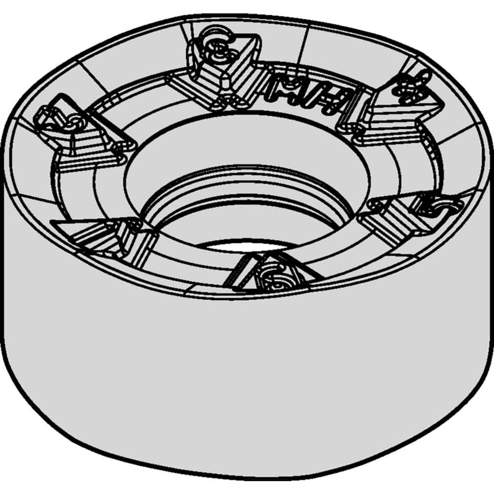 Milling Insert:  RNPJ1204M0SMH,  WU35PM,  Carbide N/A Finish,  3/16″ Insert Thick,  0.4724″ OAW