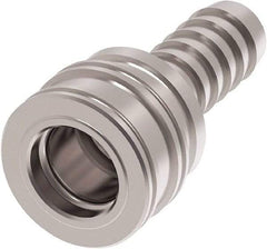 Made in USA - Hose Barb Pneumatic Hose Connector - Brass, 3/8" Body Diam, 3/8" Hose ID - Benchmark Tooling