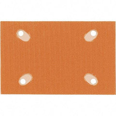 Dynabrade - 5 x 3-1/4" Rectangular Hook Face Backing Pad - Dynabug II Compatible, Screw Attachment, Nonvacuum Pad, 3/8" Thick, Medium Density, Short Nap - Benchmark Tooling