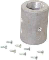 EVER-TITE Coupling Products - 1-1/4" Thread Sandblasting Nozzle Holder - 1-1/4" ID x 2-5/32" OD Hose, Aluminium - Benchmark Tooling