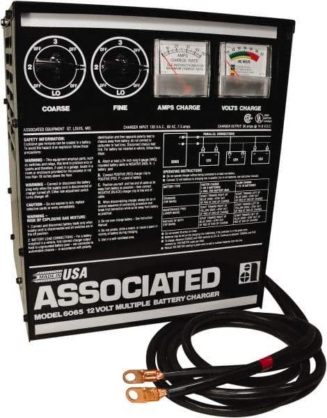 Associated Equipment - 12 Volt Battery Charger - 30 Amps - Benchmark Tooling