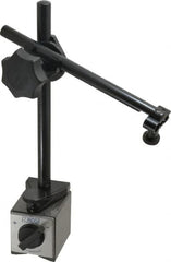 Noga - 175 Lb Magnetic Force, Fine Adjustment Indicator Positioner & Holder with Base - Post & Articulated Arm, Rectangular Base, 55mm Base Height, 60mm Base Length, 50mm Base Width - Benchmark Tooling