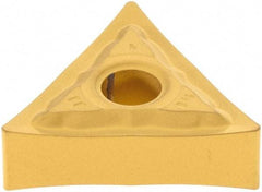 Iscar - TNMG331 PP Grade IC9250 Carbide Turning Insert - TiCN/Al2O3/TiN Finish, 60° Triangle, 3/8" Inscr Circle, 3/16" Thick, 1/64" Corner Radius - Benchmark Tooling
