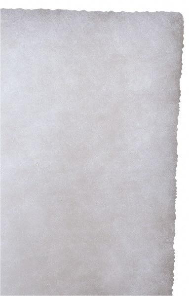 Made in USA - 25" High x 25" Wide x 1" Deep, Polyester Air Filter Media Pad - MERV 7, 1,302 CFM, 25% Capture Efficiency, 85 Arrestance Efficiency, 300 Max FPM, 180°F Max, Use with Any Unit - Benchmark Tooling