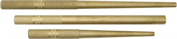 Mayhew - 3 Piece, 3/8 to 3/4", Drift Punch Set - Round Shank, Brass, Comes in Pouch - Benchmark Tooling