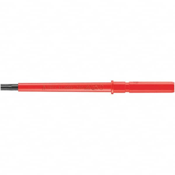 Wera - 9mm Drive T8 Torx Screwdriver Bit - 154mm OAL, Insulated - Benchmark Tooling