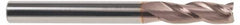 SGS - 5/16", 13/16" LOC, 5/16" Shank Diam, 2-1/2" OAL, 3 Flute, Solid Carbide Square End Mill - Single End, TiCN Finish, Spiral Flute, 30° Helix, Centercutting, Right Hand Cut, Right Hand Flute, Series 5 - Benchmark Tooling
