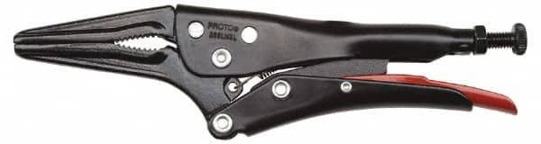 Proto - 6-7/8" OAL Standard Jaw Locking Pliers - 5/16" Jaw Width, 1-31/32" Jaw Depth, 2-5/32" Jaw Opening, Standard Handle - Benchmark Tooling