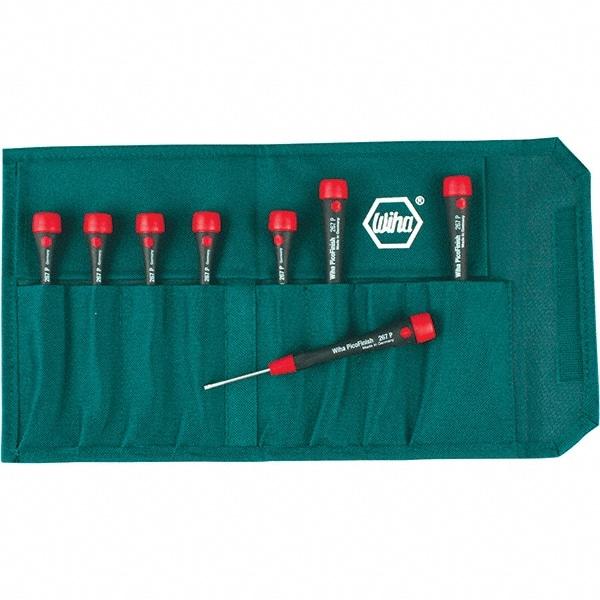 Wiha - 8 Piece Torx Screwdriver Set - Bit Sizes: Torx T1, T2, T3, T4, T5, T6, T-7 & T-8 - Benchmark Tooling
