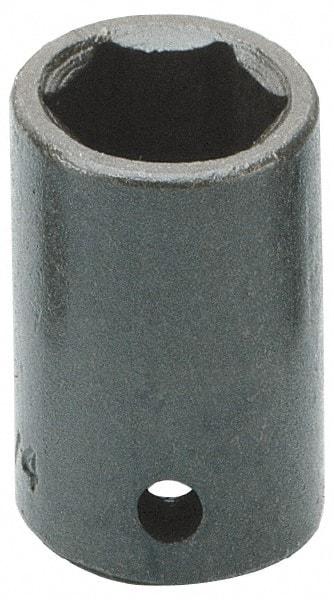 Armstrong - 1/2" Drive 18mm Standard Impact Socket - 6 Points, 1-17/32" OAL - Benchmark Tooling