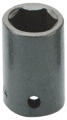 Armstrong - 1/2" Drive 18mm Standard Impact Socket - 6 Points, 1-17/32" OAL - Benchmark Tooling