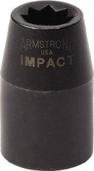 Armstrong - 1/2" Drive 3/8" Standard Impact Socket - 1-1/2" OAL - Benchmark Tooling