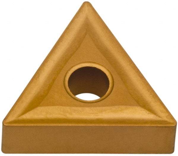 Interstate - TNMG431 IMF Grade IG125T Carbide Turning Insert - TiN/Al2O3/TiCN Finish, 60° Triangle, 1/2" Inscr Circle, 3/16" Thick, 1/64" Corner Radius - Benchmark Tooling