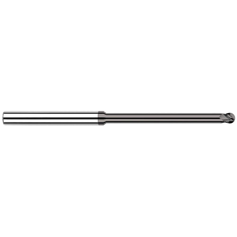 Harvey Tool - Ball End Mills; Mill Diameter (Inch): 1/4 ; Mill Diameter (Decimal Inch): 0.2500 ; Number of Flutes: 4 ; Length of Cut (Inch): 3/8 ; Length of Cut (Decimal Inch): 0.3750 ; Material: Solid Carbide - Exact Industrial Supply