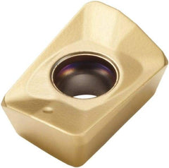 Seco - XOMX10T308 M09 Grade F40M Carbide Milling Insert - TiAlN/TiN Finish, 0.151" Thick, 0.27" Inscribed Circle - Benchmark Tooling